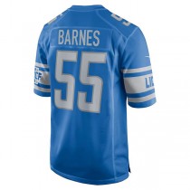 D.Lions #55 Derrick Barnes Blue Game Player Jersey Stitched American Football Jerseys