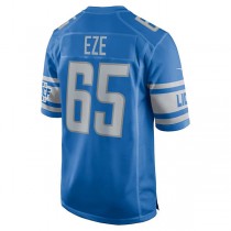 D.Lions #65 Obinna Eze Blue Player Game Jersey Stitched American Football Jerseys