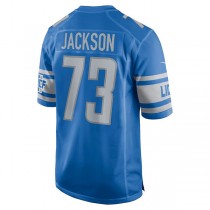 D.Lions #73 Jonah Jackson Blue Game Jersey Stitched American Football Jerseys