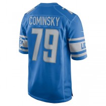 D.Lions #79 John Cominsky Blue Player Game Jersey Stitched American Football Jerseys