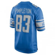 D.Lions #83 Kalil Pimpleton Blue Player Game Jersey Stitched American Football Jerseys