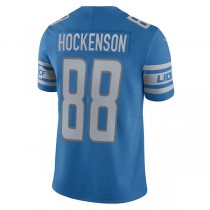 D.Lions #88 T.J. Hockenson Blue Vapor Limited Jersey Stitched American Football Jerseys