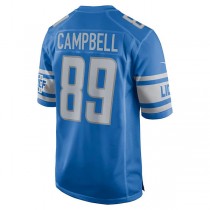 D.Lions #89 Dan Campbell Blue Retired Player Game Jersey Stitched American Football Jerseys