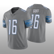 D.Lions NO. 16 Jared Goff Silver Vapor Limited Jersey Stitched American Football Jerseys