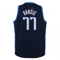 D.Mavericks #77 Luka Doncic 2020-21 Swingman Player Jersey Navy Earned Edition Stitched American Basketball Jersey