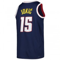D.Nuggets #15 Nikola Jokic Unisex 2022-23 Swingman Jersey Icon Edition Navy Stitched American Basketball Jersey