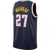 D.Nuggets #27 Jamal Murray 2021-22 Diamond Swingman Jersey Icon Edition Navy Stitched American Basketball Jersey