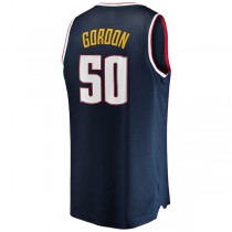 D.Nuggets #50 Aaron Gordon Fanatics Branded 2020-21 Fast Break Replica Jersey Icon Edition Navy Stitched American Basketball Jersey