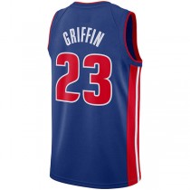 D.Pistons #23 Blake Griffin Swingman Jersey Blue Stitched American Basketball Jersey