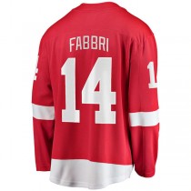D.Red Wings #14 Robby Fabbri Fanatics Branded Home Breakaway Player Jersey Red Stitched American Hockey Jerseys