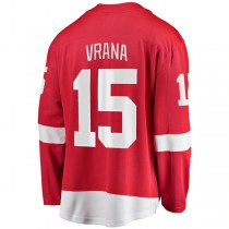 D.Red Wings #15 Jakub Vrana Fanatics Branded 2017-18 Home Breakaway Replica Jersey Red Stitched American Hockey Jerseys