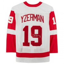 D.Red Wings #19 Steve Yzerman Fanatics Authentic Autographed White Stitched American Hockey Jerseys