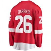 D.Red Wings #26 Riley Barber Fanatics Branded Home Breakaway Player Jersey Red Stitched American Hockey Jerseys