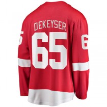 D.Red Wings #65 Danny Dekeyser Fanatics Branded Home Breakaway Player Jersey Red Stitched American Hockey Jerseys