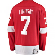 D.Red Wings #7 Ted Lindsay Fanatics Branded Premier Breakaway Retired Player Jersey Red Stitched American Hockey Jerseys