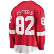 D.Red Wings #82 Jordan Oesterle Fanatics Branded Home Breakaway Player Jersey Red Stitched American Hockey Jerseys