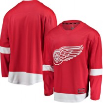 D.Red Wings anatics Branded Breakaway Home Jersey Red Stitched American Hockey Jerseys