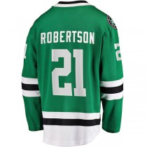 D.Stars #21 Jason Robertson Fanatics Branded 2017-18 Home Breakaway Replica Jersey Kelly Green Stitched American Hockey Jerseys