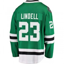 D.Stars #23 Esa Lindell Fanatics Branded Breakaway Jersey Kelly Green Stitched American Hockey Jerseys