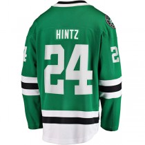 D.Stars #24 Roope Hintz Fanatics Branded Home Breakaway Player Jersey Kelly Green Stitched American Hockey Jerseys