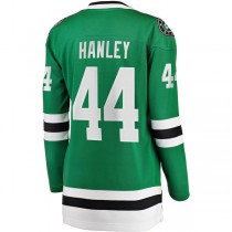 D.Stars #44 Joel Hanley Fanatics Branded Home Breakaway Player Jersey Kelly Green Stitched American Hockey Jerseys