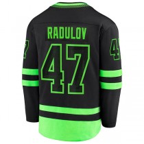 D.Stars #47 Alexander Radulov Fanatics Branded 2020-21 Alternate Premier Breakaway Player Jersey Black Stitched American Hockey Jerseys