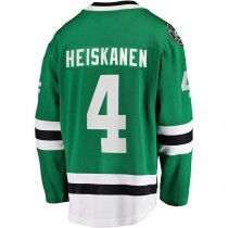 D.Stars #4 Miro Heiskanen Fanatics Branded Team Color Breakaway Player Jersey Kelly Green Stitched American Hockey Jerseys
