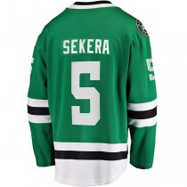 D.Stars #5 Andrej Sekera Fanatics Branded Breakaway Home Player Jersey Kelly Green Stitched American Hockey Jerseys