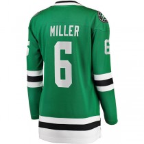 D.Stars #6 Colin Miller Fanatics Branded Home Breakaway Player Jersey Kelly Green Stitched American Hockey Jerseys