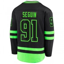 D.Stars #91 Tyler Seguin Fanatics Branded 2020-21 Alternate Premier Breakaway Player Jersey Black Green Stitched American Hockey Jerseys