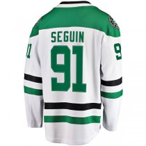 D.Stars #91 Tyler Seguin Fanatics Branded Away Premier Breakaway Player Jersey White Stitched American Hockey Jerseys
