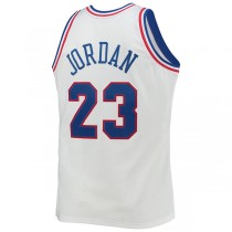 E.Conference #23 Michael Jordan Mitchell & Ness Hardwood Classics 1992 All-Star Game Authentic Jersey White Stitched American Basketball Jersey