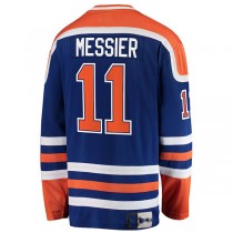E.Oilers #11 Mark Messier Fanatics Branded Premier Breakaway Retired Player Jersey Blue Stitched American Hockey Jerseys