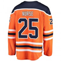 E.Oilers #25 Darnell Nurse Fanatics Branded Breakaway Player Jersey Orange Stitched American Hockey Jerseys