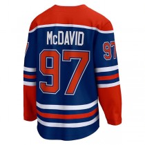 E.Oilers #97 Connor McDavid Fanatics Branded Home Premier Breakaway Player Jersey Royal Stitched American Hockey Jerseys