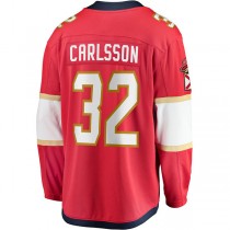F.Panthers #32 Lucas Carlsson Fanatics Branded Home Breakaway Player Jersey Red Stitched American Hockey Jerseys