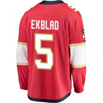 F.Panthers #5 Aaron Ekblad Fanatics Branded Breakaway Player Jersey Red Stitched American Hockey Jerseys