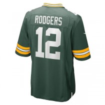 GB.Packers #12 Aaron Rodgers Green Game Team Jersey Stitched American Football Jerseys
