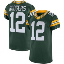 GB.Packers #12 Aaron Rodgers Green Vapor Elite Jersey Stitched American Football Jerseys
