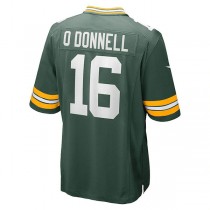 GB.Packers #16 Pat O'Donnell Green Game Player Jersey Stitched American Football Jerseys