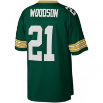 GB.Packers #21 Charles Woodson Mitchell & Ness Green 2010 Legacy Replica Jersey Stitched American Football Jerseys