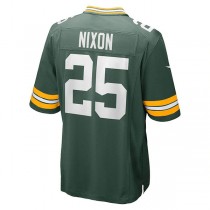 GB.Packers #25 Keisean Nixon Green Game Player Jersey Stitched American Football Jerseys