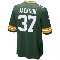GB.Packers #37 Josh Jackson Green Game Player Jersey Stitched American Football Jerseys