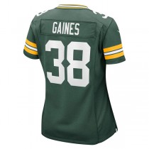 GB.Packers #38 Innis Gaines Green Nike Game Jersey Stitched American Football Jerseys