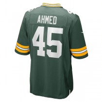 GB.Packers #45 Ramiz Ahmed Green Game Player Jersey Stitched American Football Jerseys