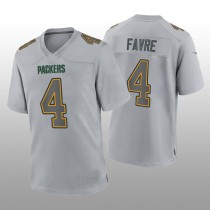 GB.Packers #4 Brett Favre Gray Atmosphere Game Retired Player Jersey Stitched American Football Jerseys