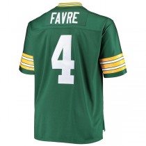 GB.Packers #4 Brett Favre Mitchell & Ness Green Big & Tall 1996 Retired Player Replica Jersey Stitched American Football Jerseys