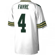 GB.Packers #4 Brett Favre Mitchell & Ness White 1996 Legacy Replica Jersey Stitched American Football Jerseys