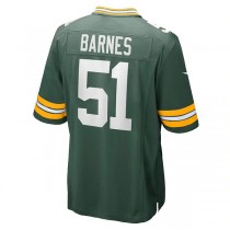 GB.Packers #51 Krys Barnes Green Game Player Jersey Stitched American Football Jerseys
