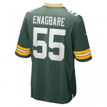 GB.Packers #55 Kingsley Enagbare Green Game Player Jersey Stitched American Football Jerseys